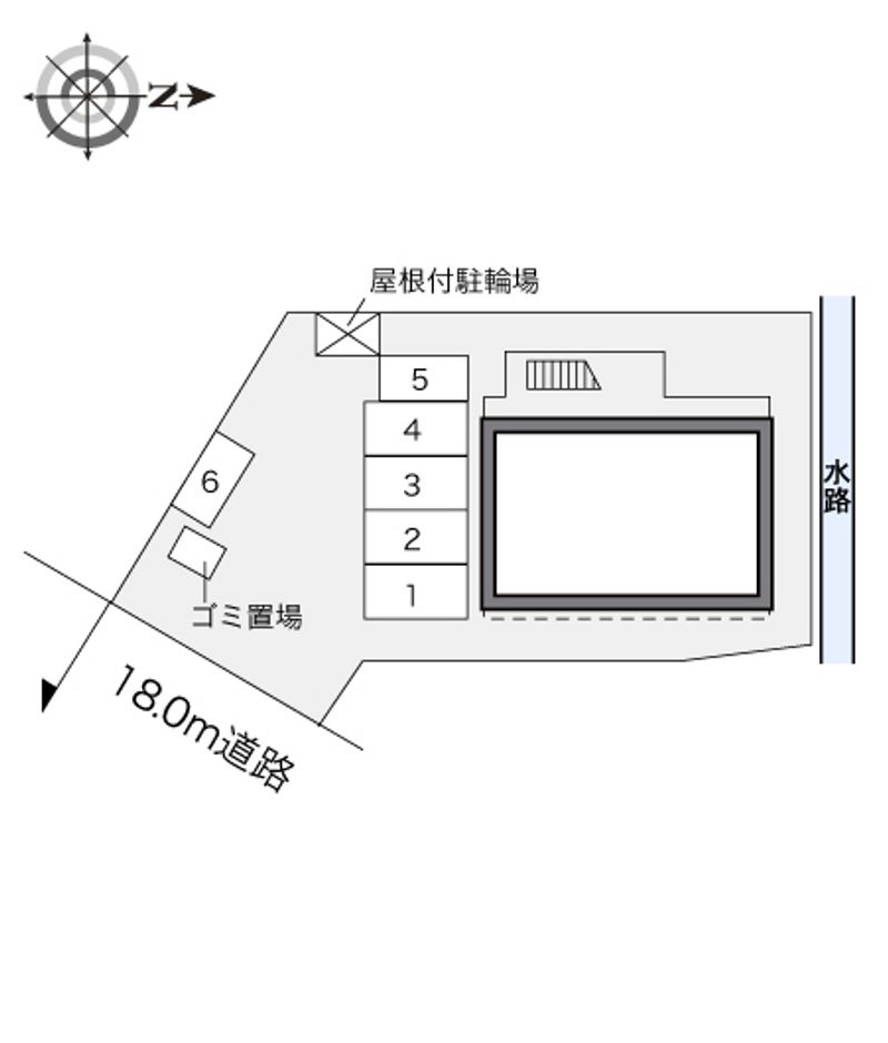 レオパレスかめりあ２御経塚 配置図