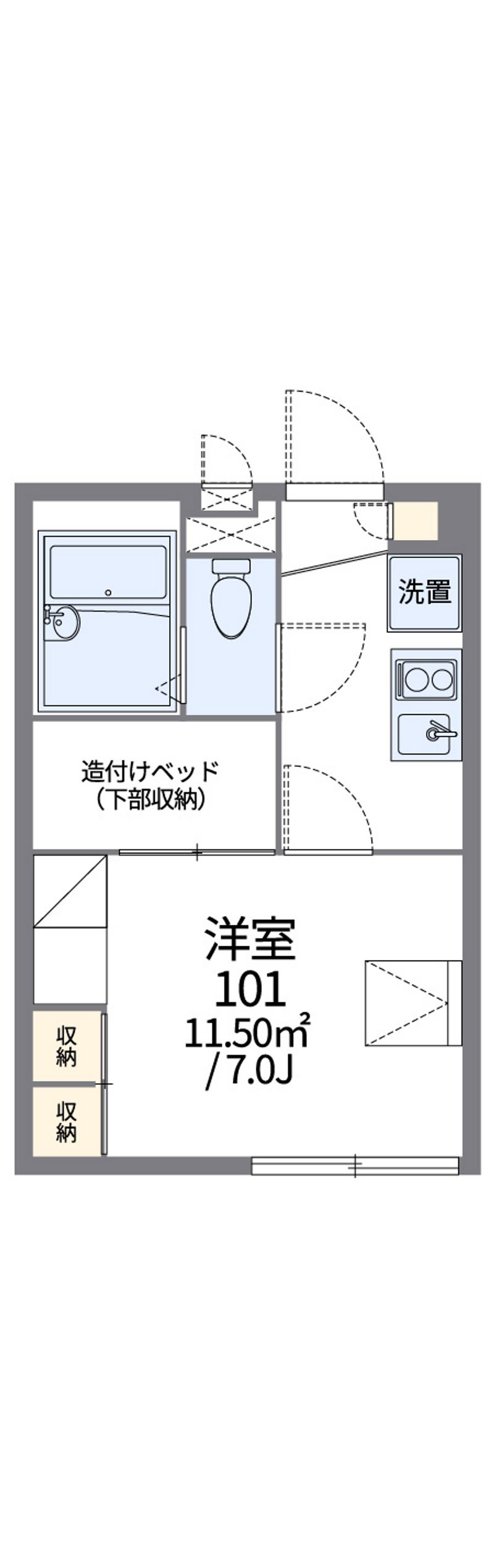 レオパレスヴィラ　クレールⅡ 間取図