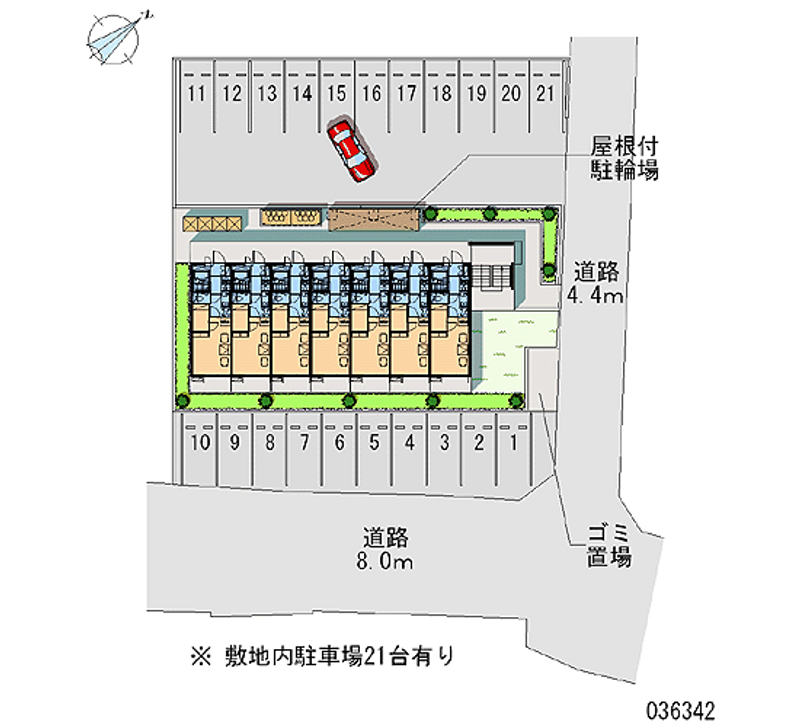 レオパレス丸根 月極駐車場