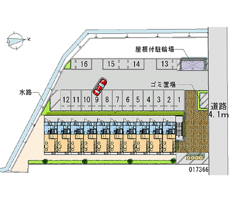 レオパレス田園 区画図