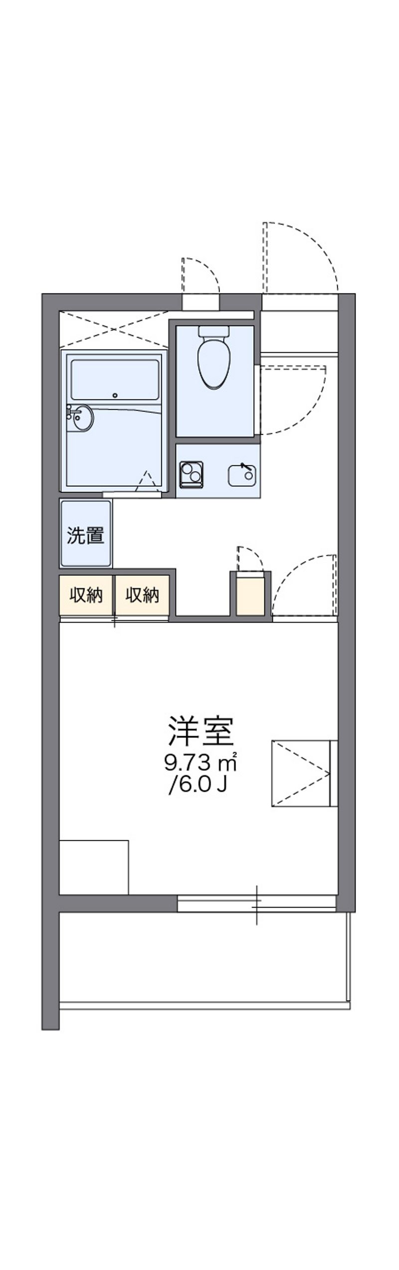 レオパレス灘北 間取図