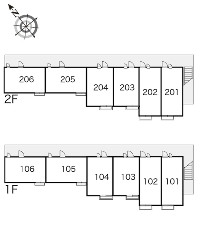 レオパレスプレミール 間取り配置図