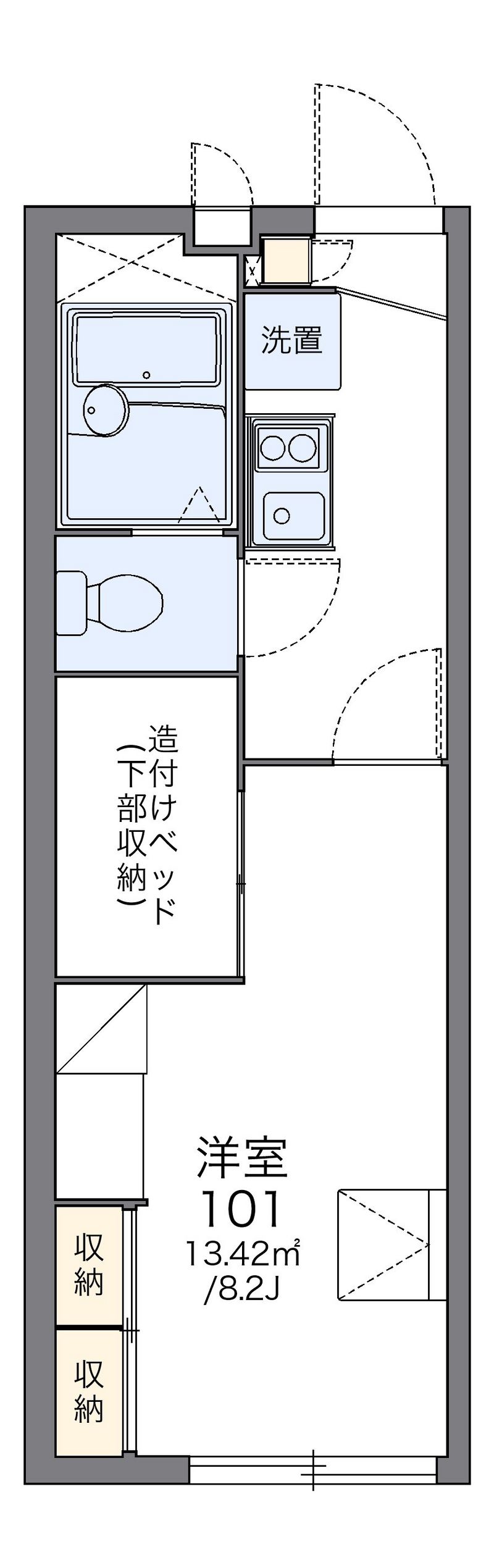 レオパレスフレンズ 間取図