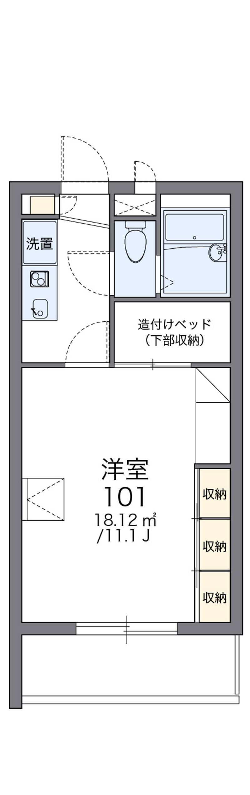 レオパレスラ・フォンティーヌ・シャステ 間取図