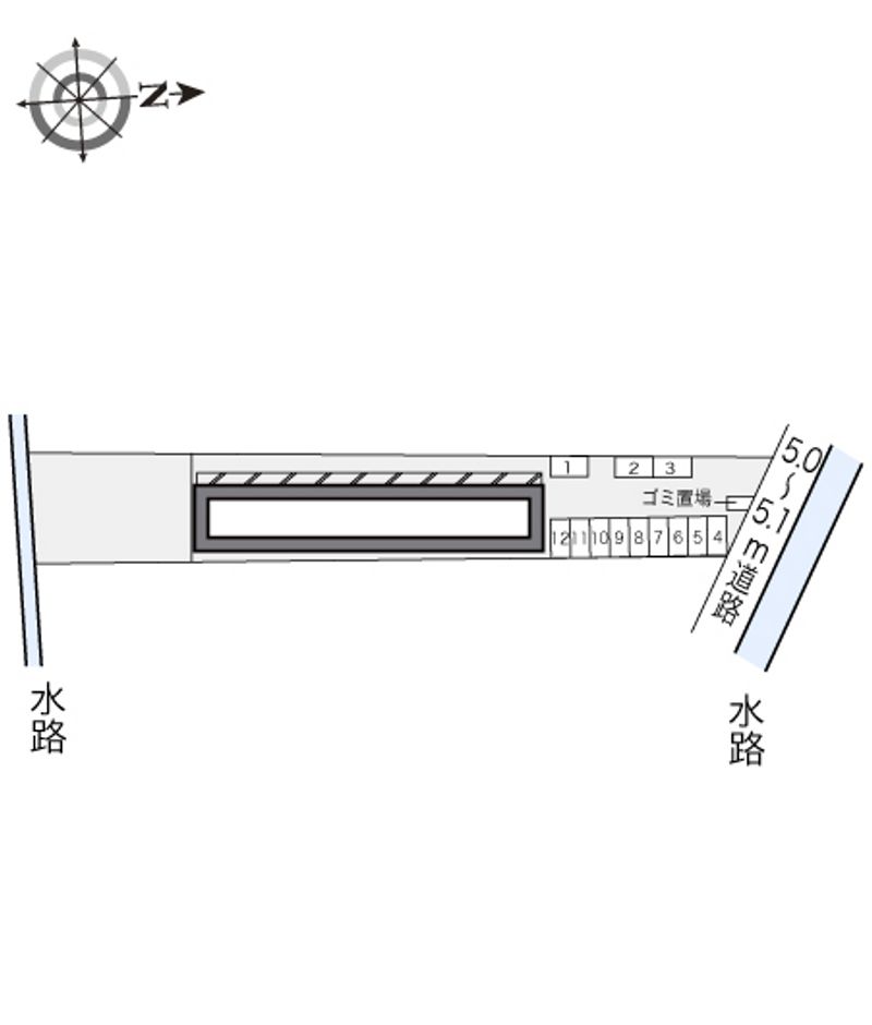 レオパレス南岩国 配置図