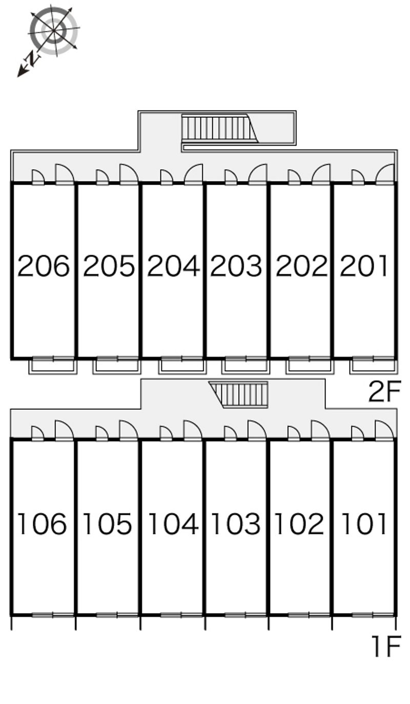 レオパレス高田Ⅲ 間取り配置図