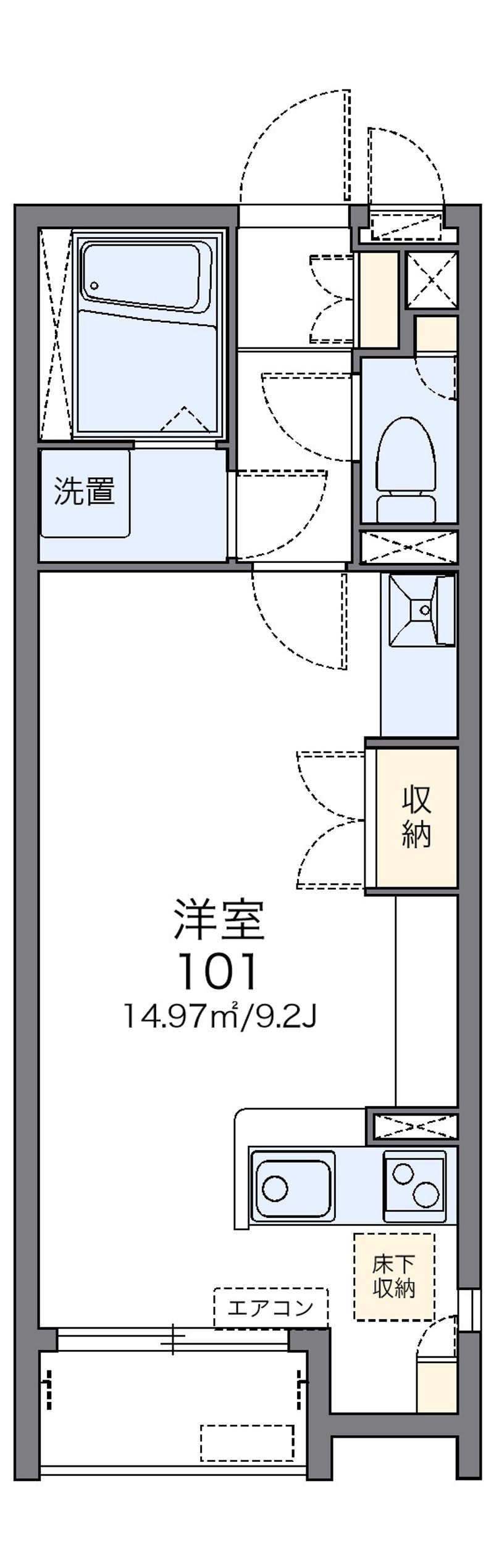 レオネクストニューキッショー 間取図