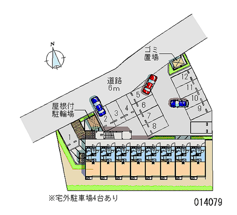 レオパレスａｐｒｉｌｅ 月極駐車場