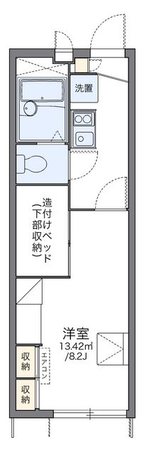 レオパレス津田山手 間取り図