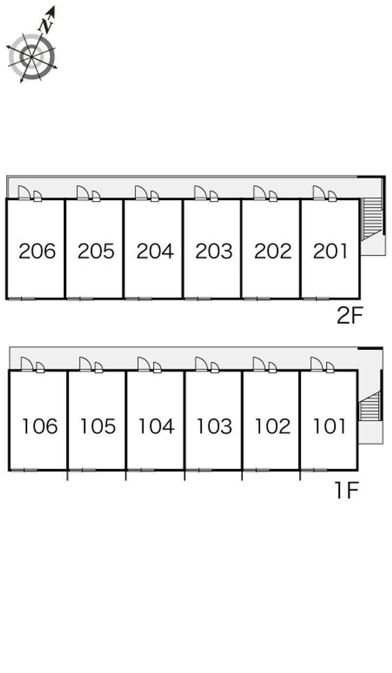 レオパレスはらなか 間取り配置図
