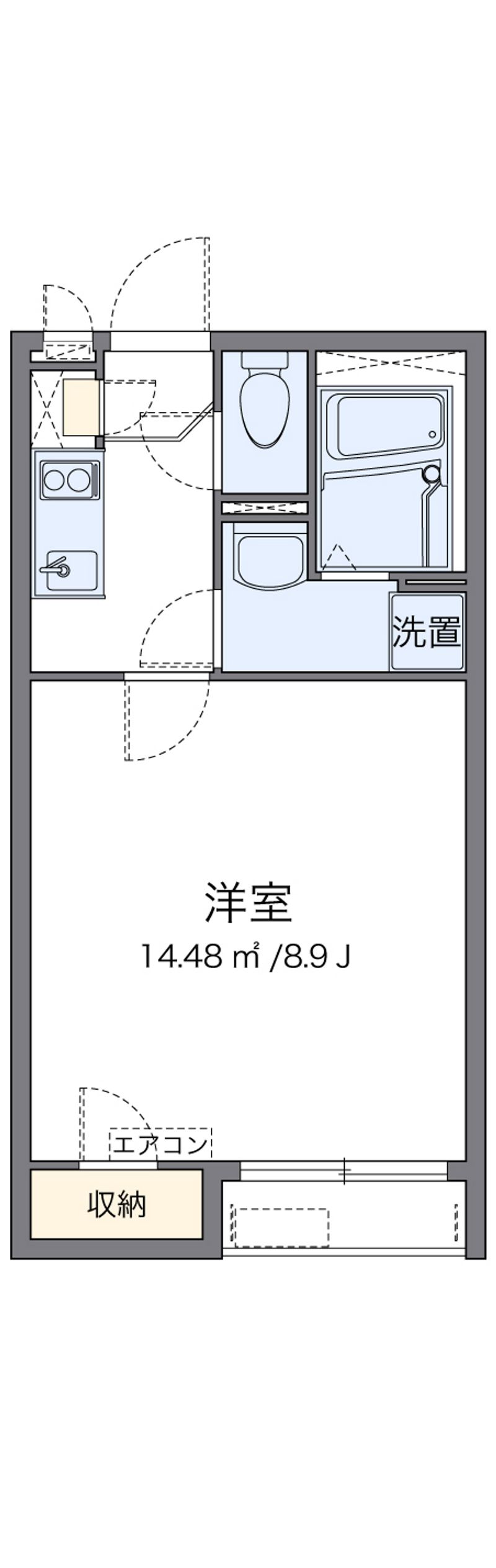 クレイノヒュッゲ富岡 間取図