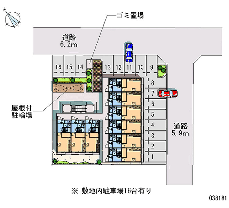 レオパレスアルバ 月極駐車場