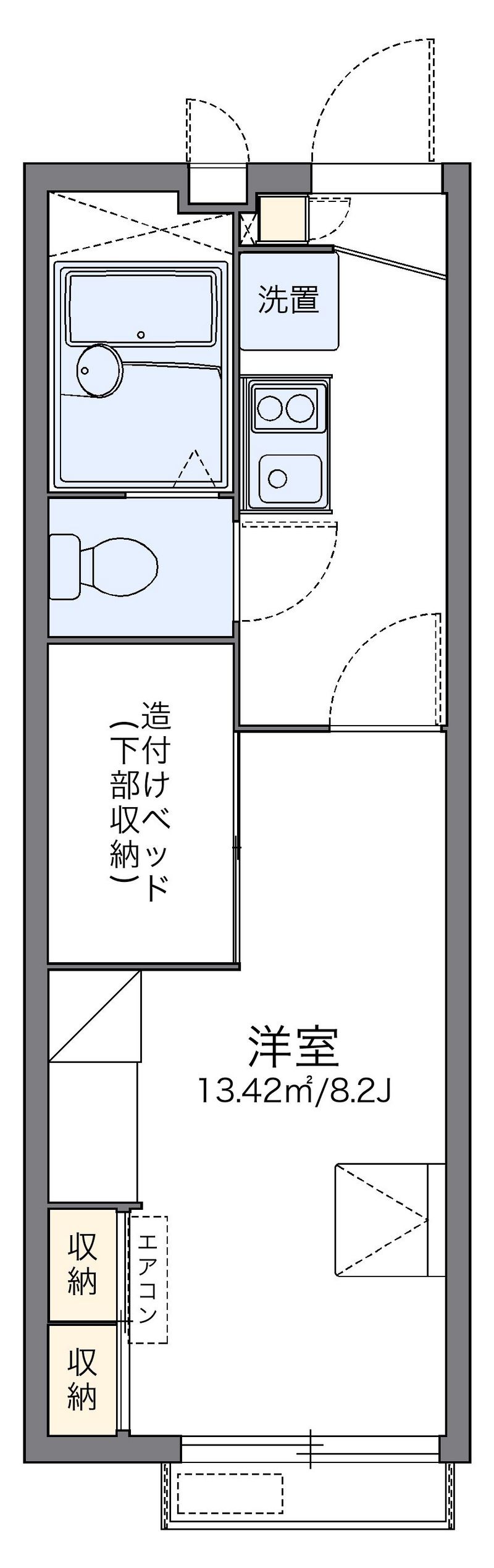 レオパレスオータム　Ⅴ 間取図
