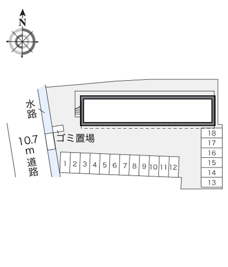 レオパレスサニーコート・エム 配置図