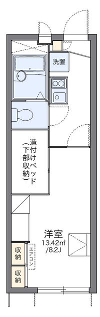レオパレス津田山手 間取り図