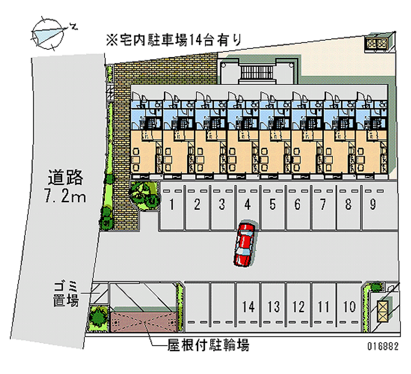 16882月租停車場