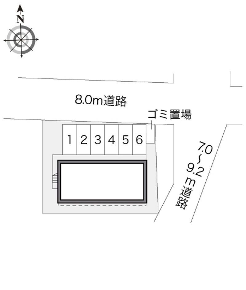 レオパレスグレイス 駐車場