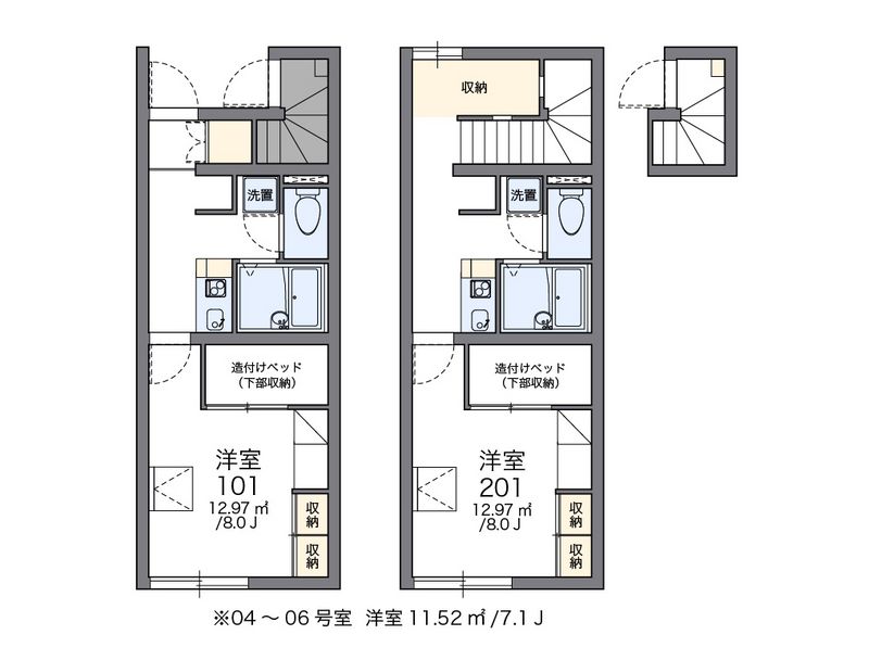 レオパレスシャルム　セゾン 間取図