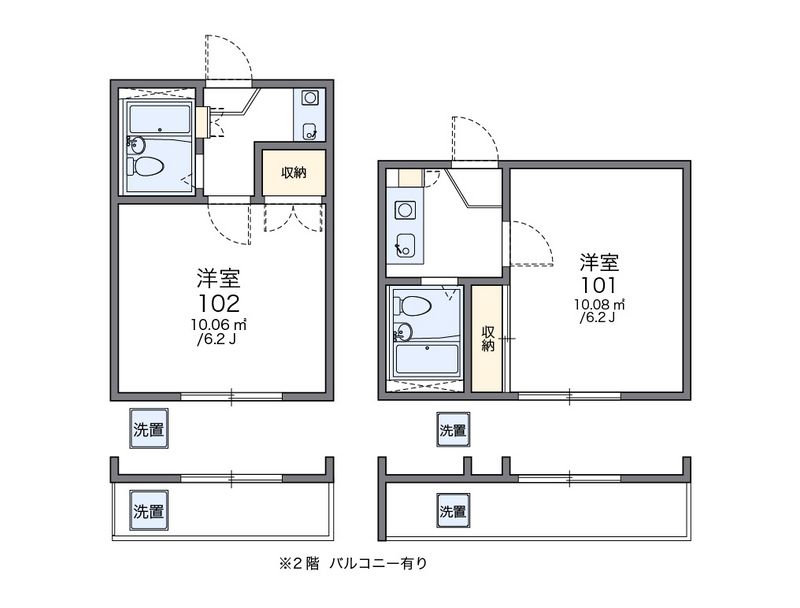 レオパレス太平 間取図