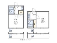 レオパレス太平 間取図