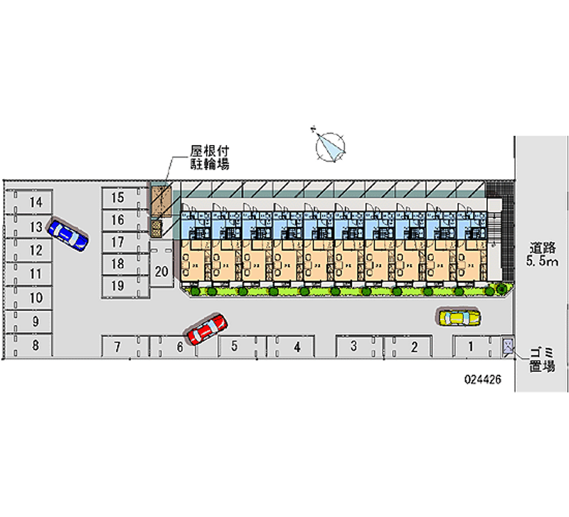 レオパレスミーティアー 月極駐車場