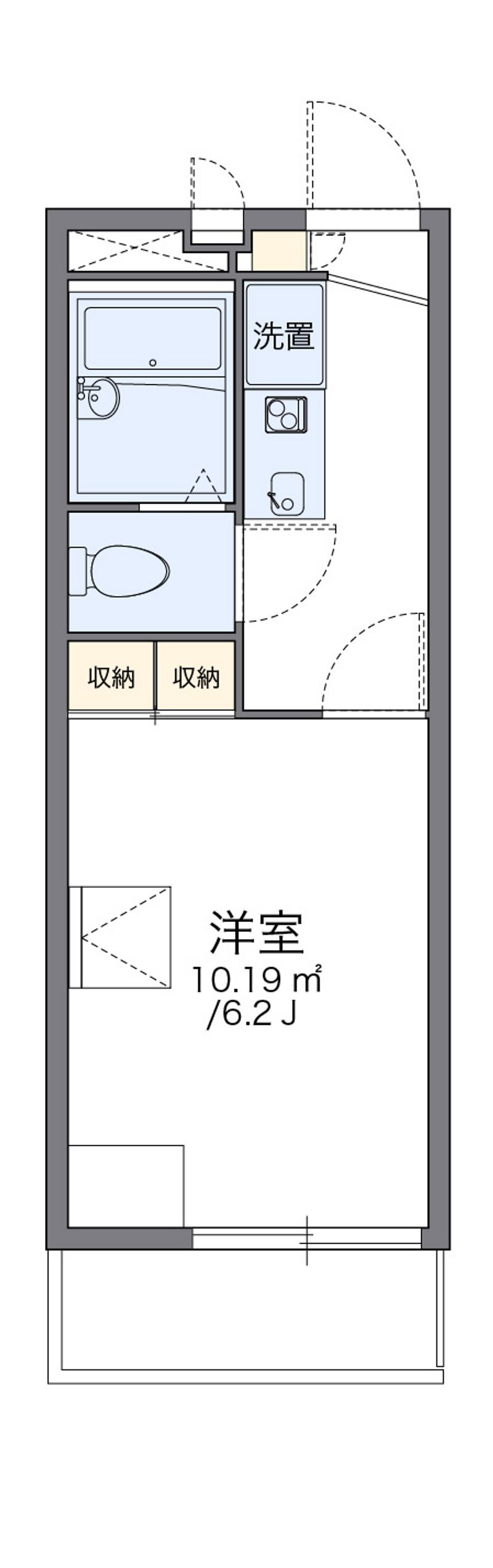 レオパレスクリスタ住吉 間取図