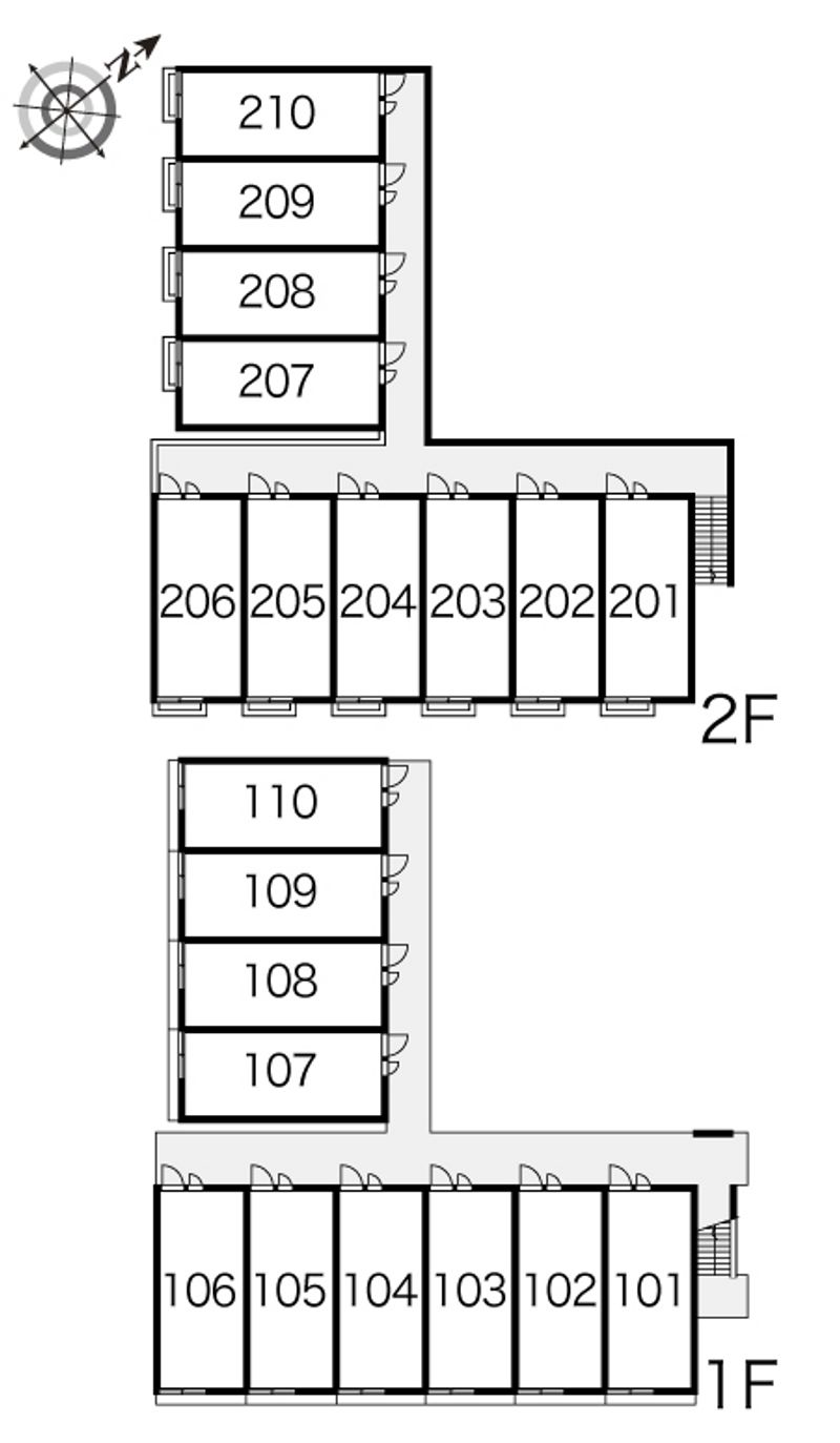 レオパレスプラバード 間取り配置図