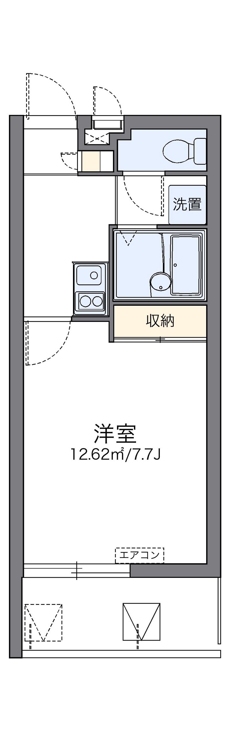 レオパレスヘリテージ新都心 間取り