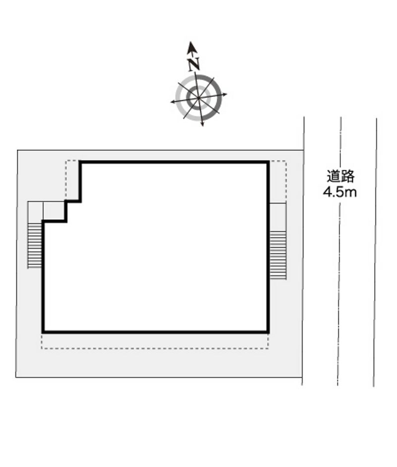 レオパレス矢田第３ 配置図
