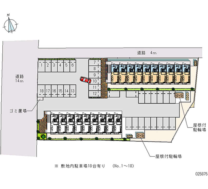 25875 bãi đậu xe hàng tháng