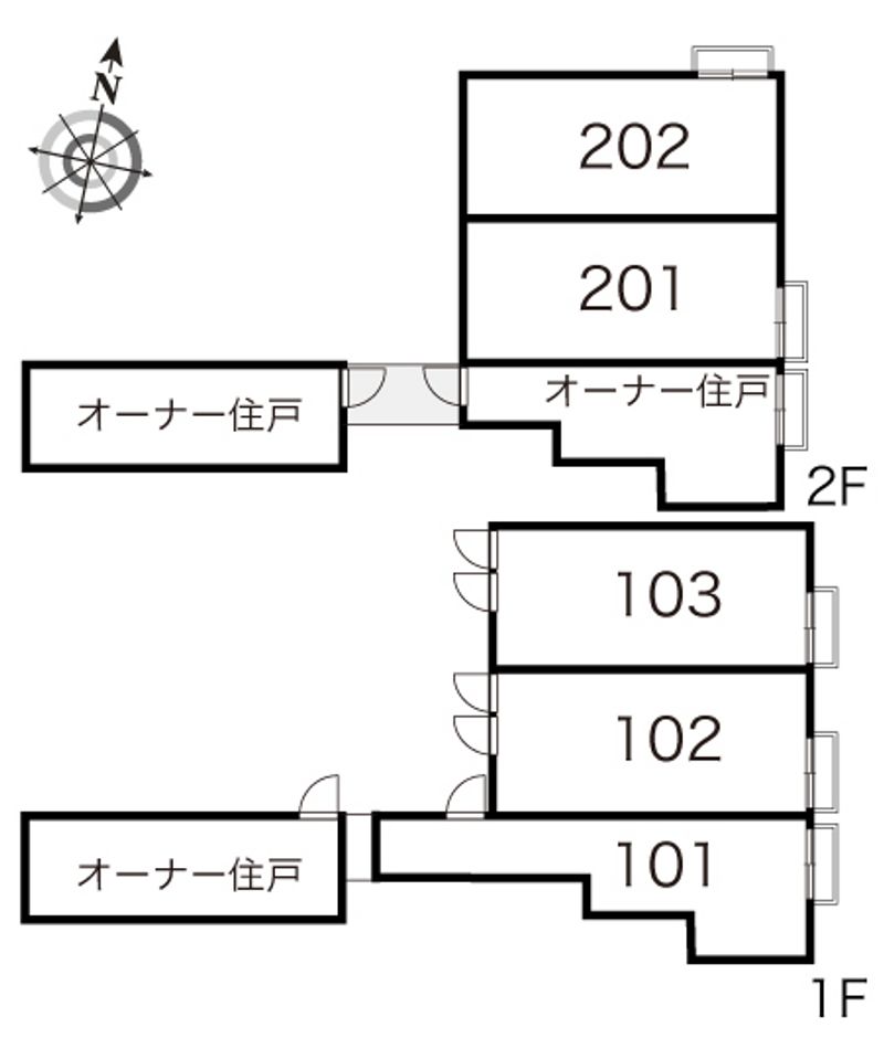 レオパレス出石 間取り配置図