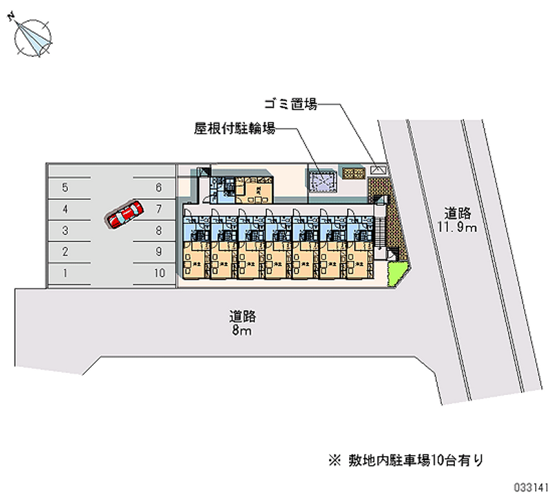 レオパレスミーム　新川 月極駐車場