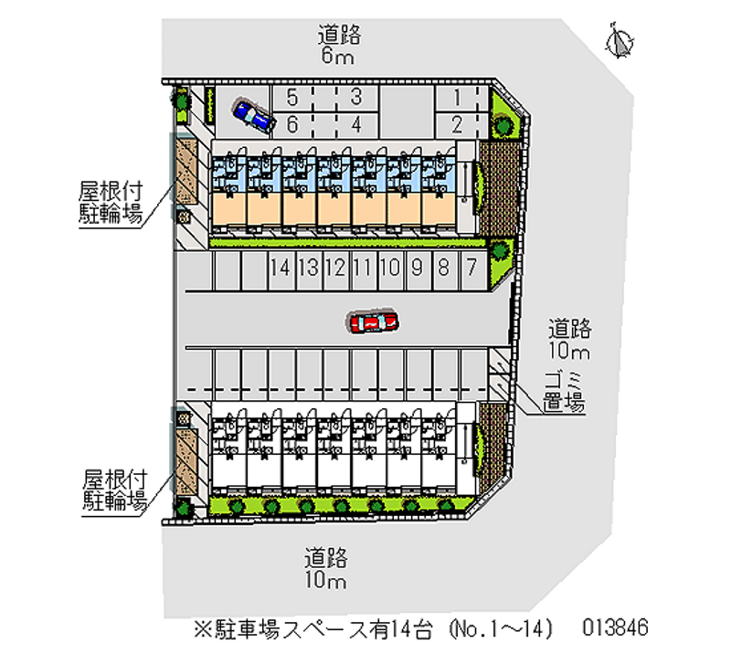 13846 Monthly parking lot