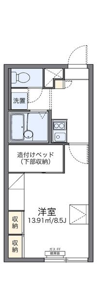 レオパレスドミール湯川Ⅱ 間取り図