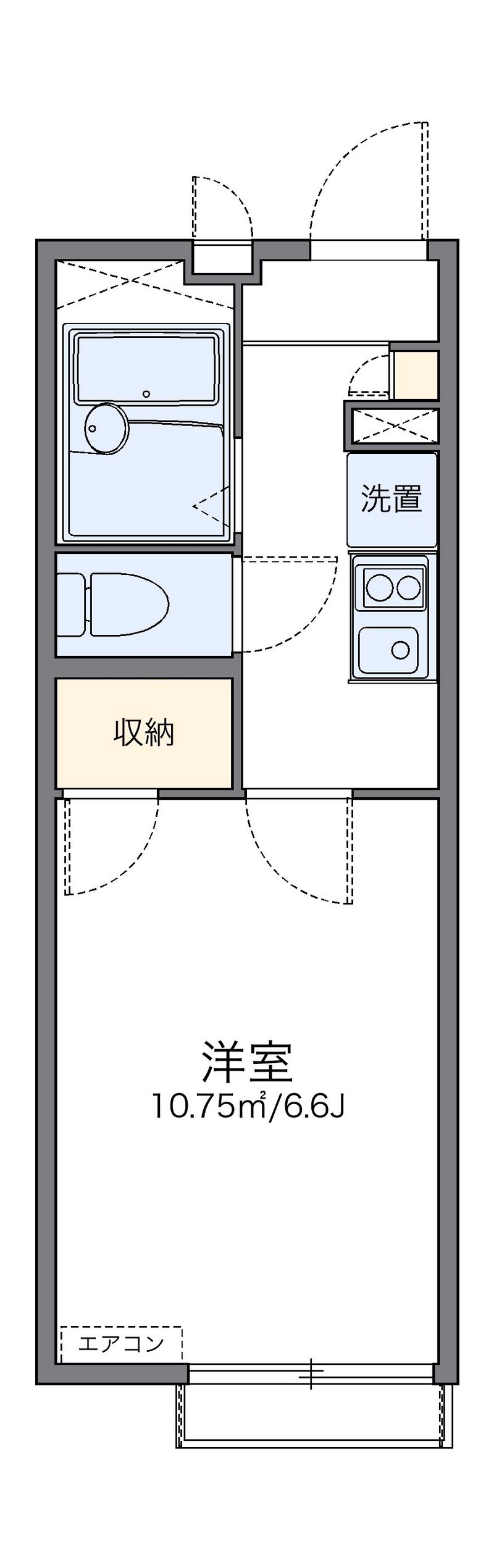 レオパレスサンシャイン貫井北 間取図