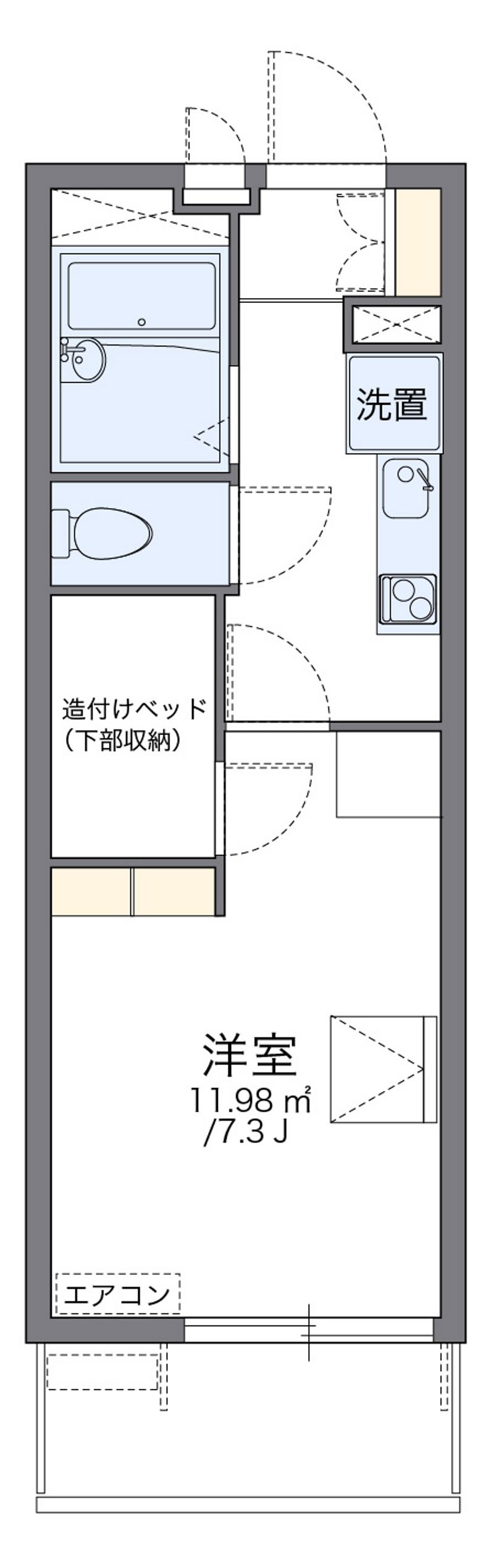 レオパレス花梨 間取図