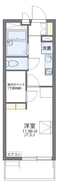 レオパレス花梨 間取り図