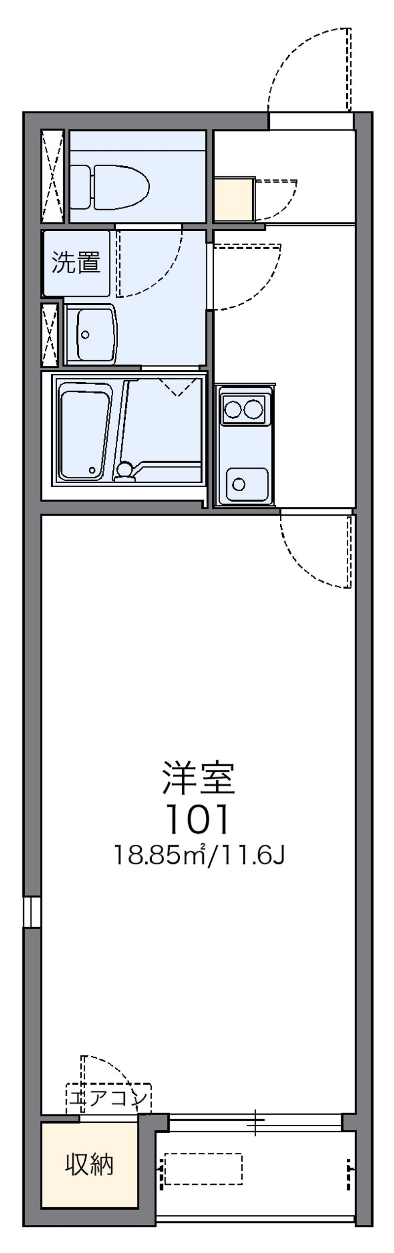 レオネクストＫｏｇａⅢ 間取図