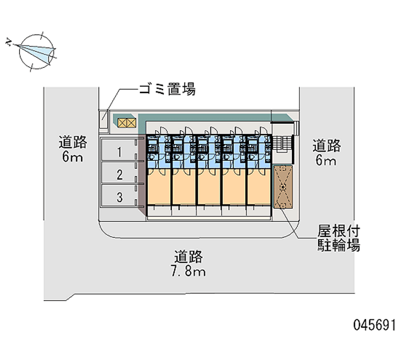 レオパレスクアッド 区画図