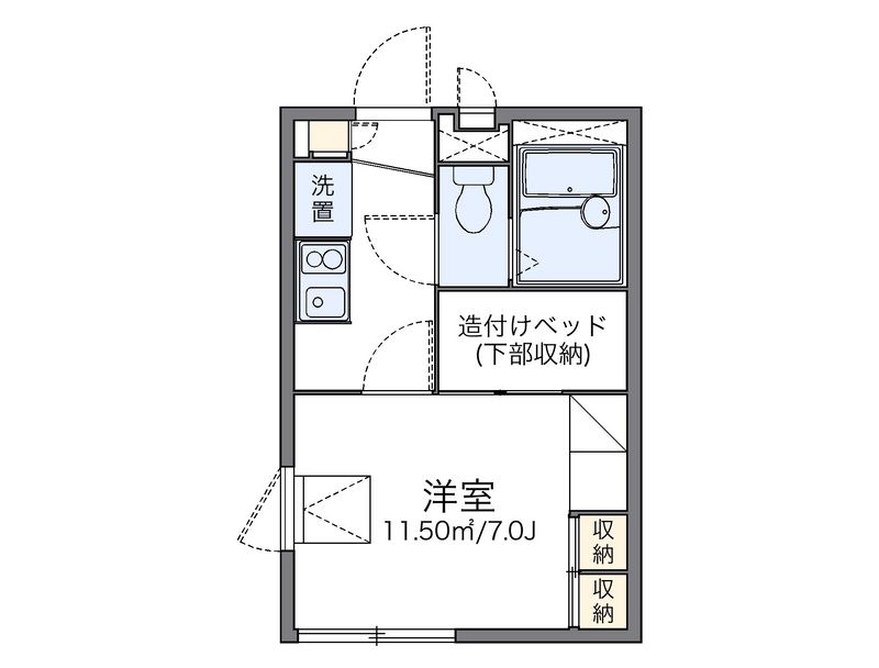 レオパレスコーポリッチⅡ 間取図