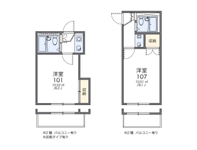レオパレス新伊丹第２ 間取図