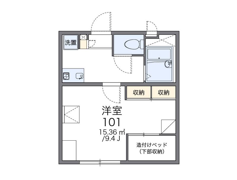 レオパレス武蔵ヶ丘Ⅱ 間取図