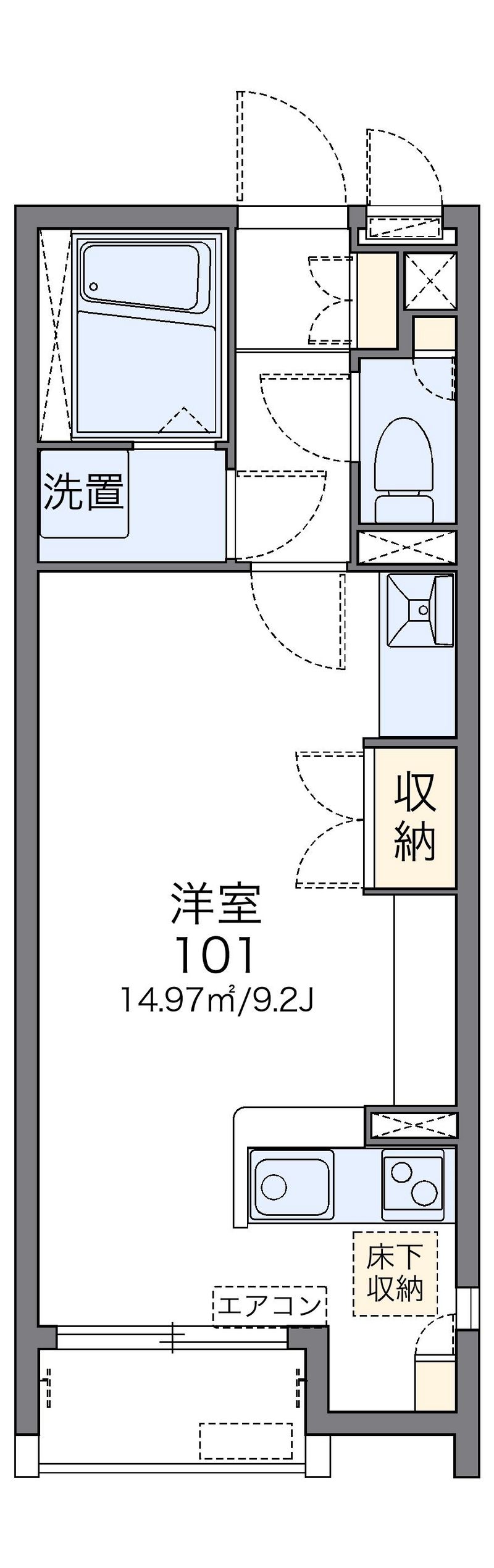 レオネクスト１８番館 間取図