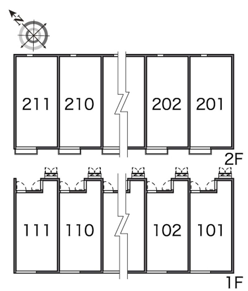 レオネクストワイケージー 間取配置図