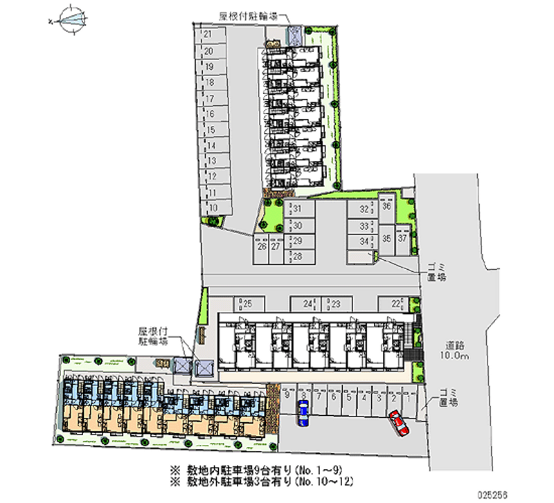 25256 Monthly parking lot