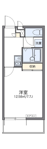 レオパレスわたうち 間取り図