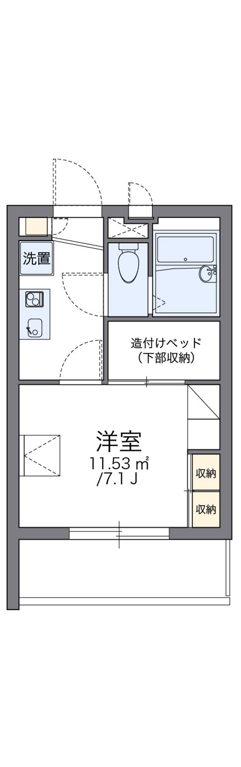 レオパレスＹＯＳＨＩＮＯ 間取図