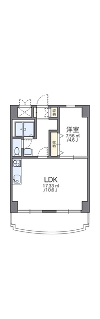 レオパレスグリーンバレー一番館 間取り図