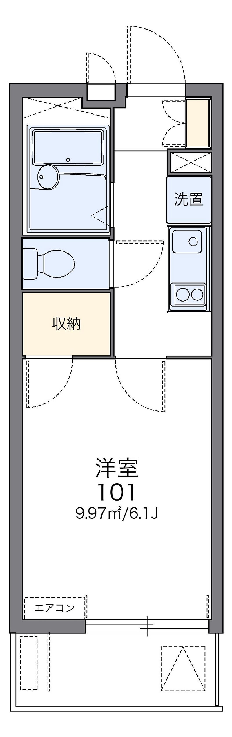 レオパレス樽崎 間取図