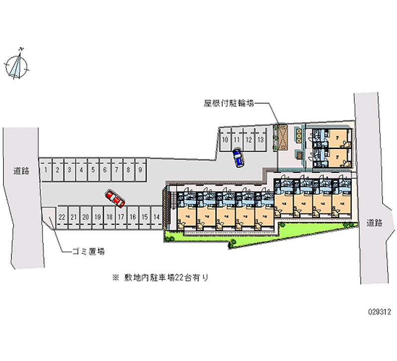 レオパレスプルンニー　Ａ 月極駐車場